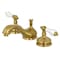 Kingston Brass KS1167PL 8" Widespread Bathroom Faucet, Brushed Brass KS1167PL - alternate 1